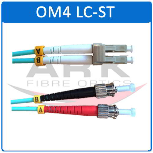 Lc St Om4 Duplex Fibre Optic Patch Leads Ark Fibre Optics