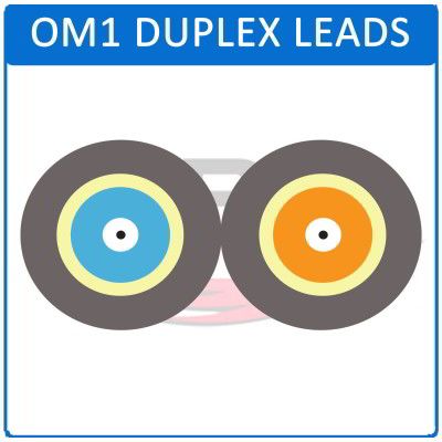 Lc St Om1 Duplex Fibre Optic Patch Leads Ark Fibre Optics